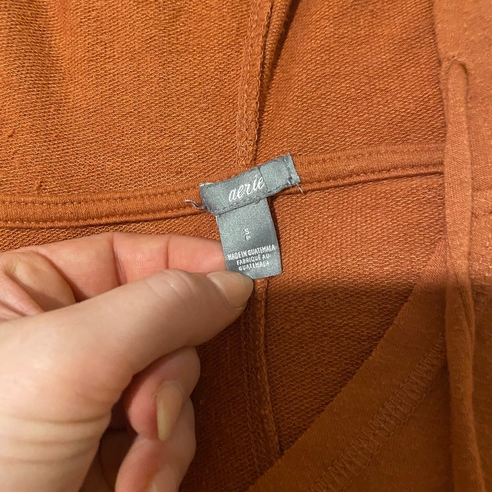Aerie oversized tie front hoodie